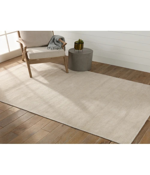 Jaipur Living Limon Solid Cream/ Light Brown Area Rug 6'X9'