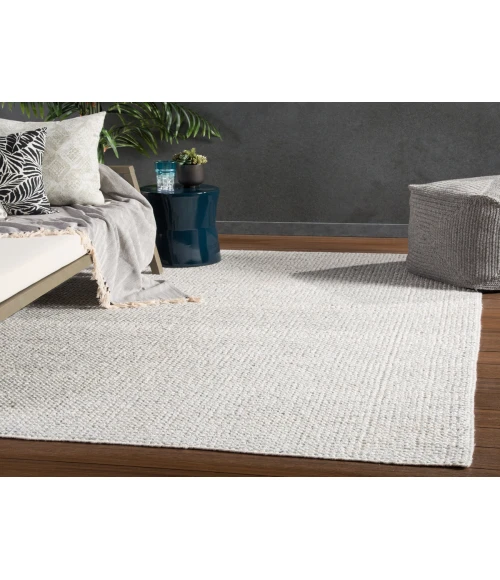 Jaipur Living Limon Indoor/ Outdoor Solid Ivory/ Gray Area Rug (2'X3')