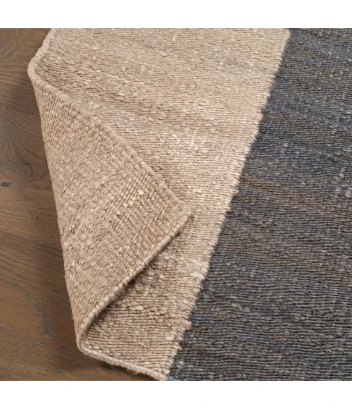 Jaipur Living Badal RFL01 Handwoven Color Block Tan/Brown Area Rug (6'X9' Irregular) Irregular