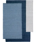 Jaipur Living Badal RFL02 Handwoven Color Block Blue Area Rug (8'6"X11'6" Irregular) Irregular