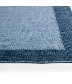 Jaipur Living Badal RFL02 Handwoven Color Block Blue Area Rug (9'6"X13'6" Irregular) Irregular