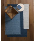Jaipur Living Badal RFL02 Handwoven Color Block Blue Area Rug (8'6"X11'6" Irregular) Irregular