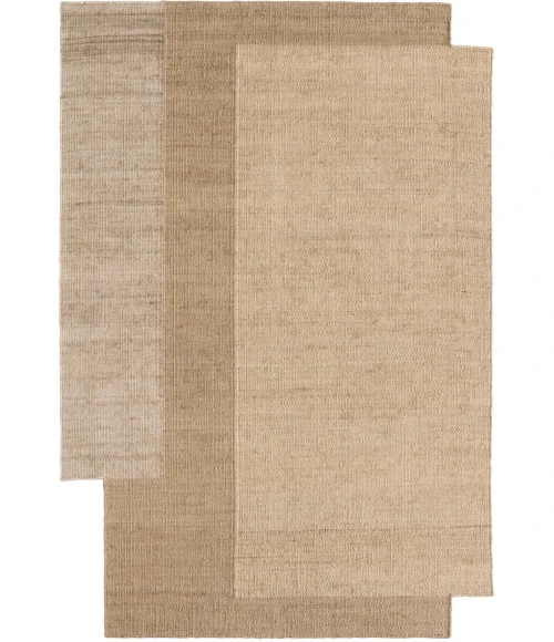 Jaipur Living Badal RFL03 Handwoven Color Block Tan Area Rug (4'X6' Irregular) Irregular