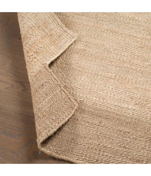 Jaipur Living Badal RFL03 Handwoven Color Block Tan Area Rug (4'X6' Irregular) Irregular