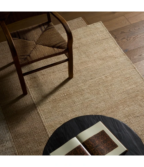 Jaipur Living Badal RFL03 Handwoven Color Block Tan Area Rug (4'X6' Irregular) Irregular