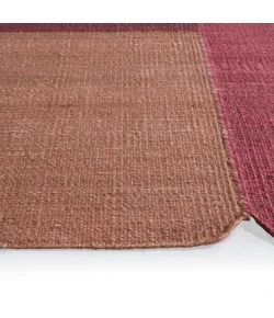 Jaipur Living Davi RFL04 Handwoven Color Block Red/Orange Area Rug (4'X6' Irregular) Irregular