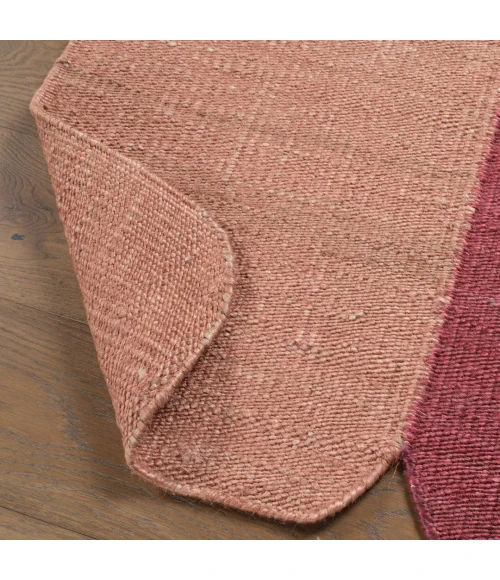 Jaipur Living Davi RFL04 Handwoven Color Block Red/Orange Area Rug (3'X10' Irregular) Irregular