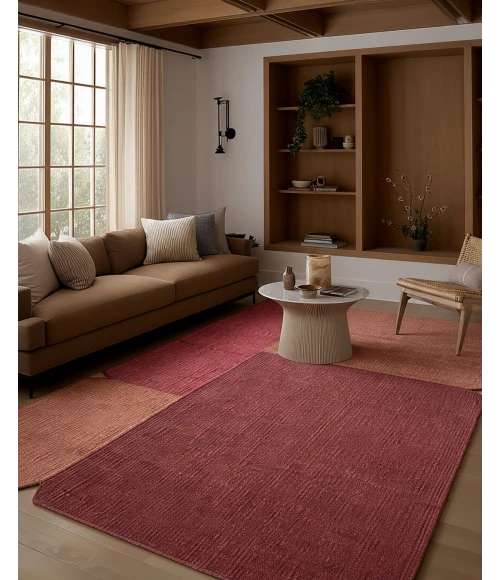 Jaipur Living Davi RFL04 Handwoven Color Block Red/Orange Area Rug (3'X10' Irregular) Irregular