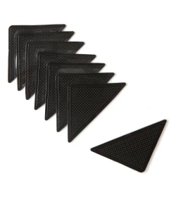 Jaipur Living Rug Padgies Rug Padgies RPG01 Black 3 in. X 6 in. Triangle Rug Pads 8-Pack
