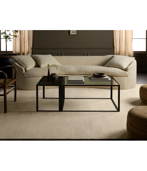 Jaipur Living Saga White SAG18 18 in. Swatch Square Rug