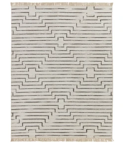 Jaipur Living Satellite Alloy SAT02 White/Black 8 ft. X 11 ft. Rectangle Rug