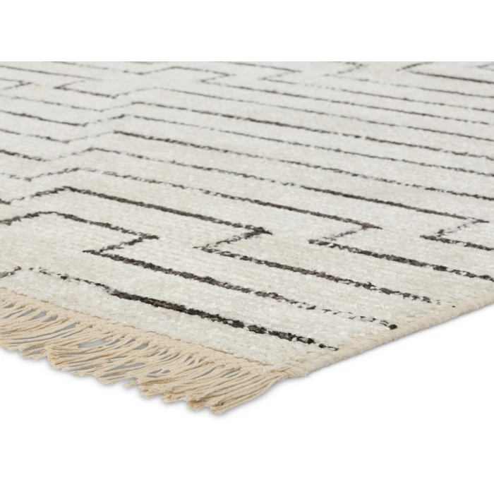 Jaipur Living Alloy Handmade Geometric White/ Black Area Rug (8'X11')