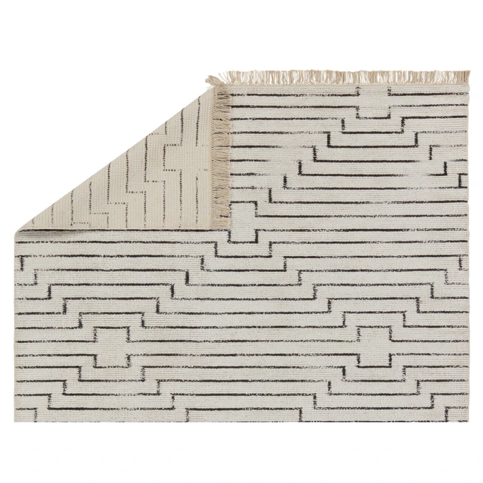 Jaipur Living Alloy Handmade Geometric White/ Black Area Rug (8'X11')