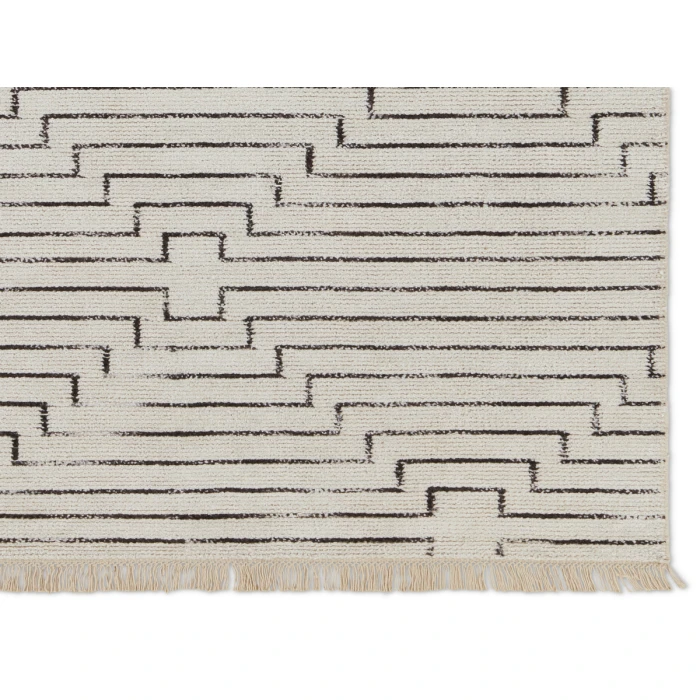 Jaipur Living Alloy Handmade Geometric White/ Black Area Rug (8'X11')