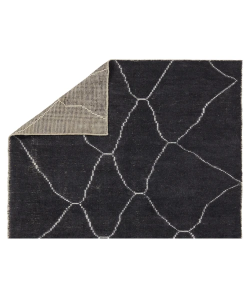 Jaipur Living Carmine Handmade Geometric Dark Gray/ Blue Area Rug (9'X13')