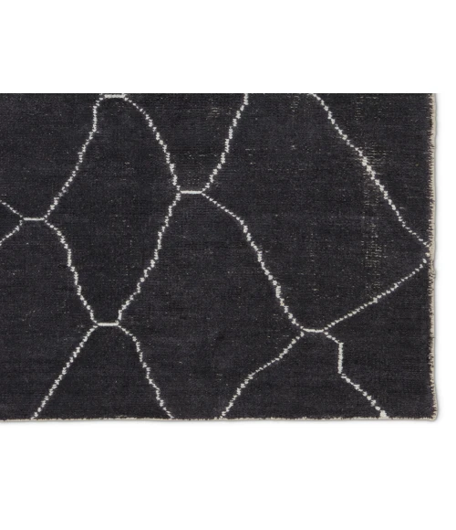 Jaipur Living Carmine Handmade Geometric Dark Gray/ Blue Area Rug (9'X13')