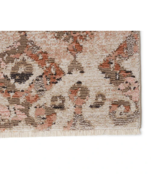 Nikki Chu by Jaipur Living Asani Ikat Tan/ Light Pink Runner Rug (2'6"X8')