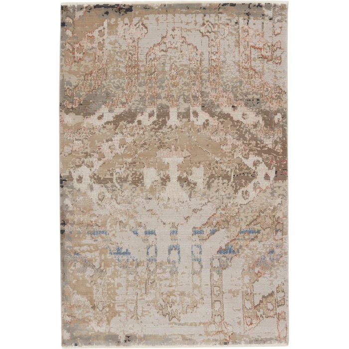 Nikki Chu by Jaipur Living Yarden Medallion Tan/ Gray Runner Rug (2'6"X8')