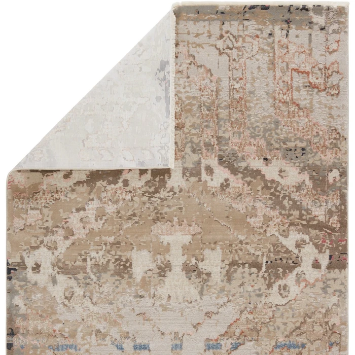 Nikki Chu by Jaipur Living Yarden Medallion Tan/ Gray Runner Rug (2'6"X8')