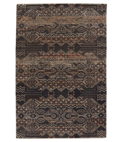 Nikki Chu by Jaipur Living Tamari Tribal Black/ Light Pink Runner Rug (2'6"X8')