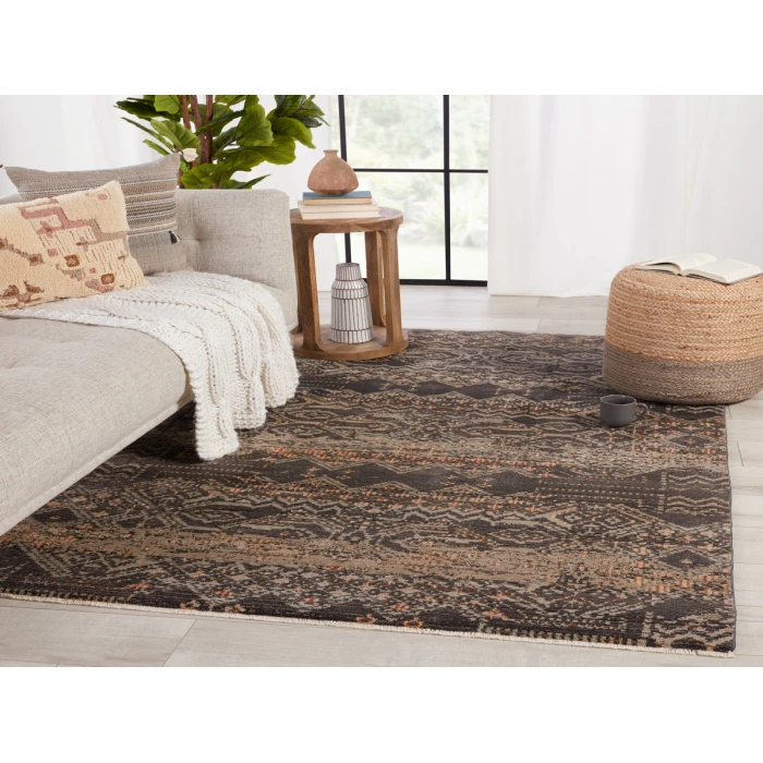 Jaipur Living Sanaa By Nikki Chu Black SBC10 18 in. Swatch Square Rug