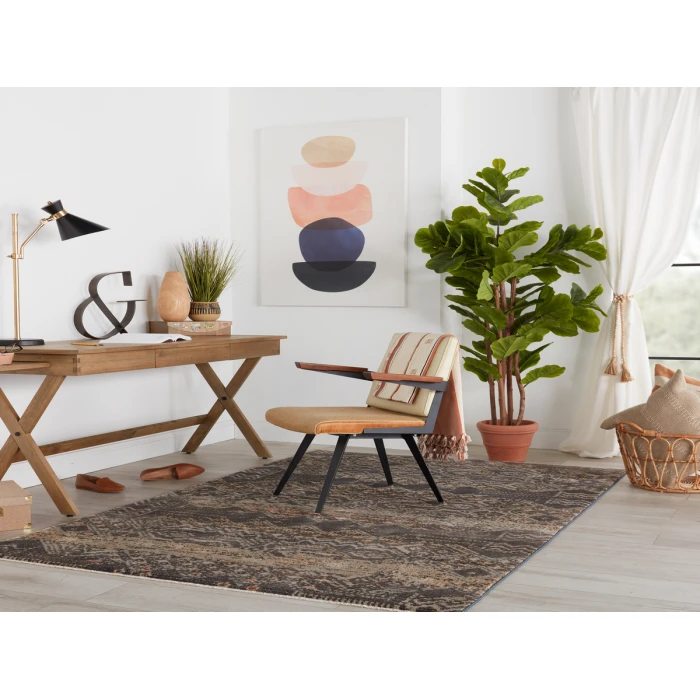 Jaipur Living Sanaa By Nikki Chu Black SBC10 18 in. Swatch Square Rug