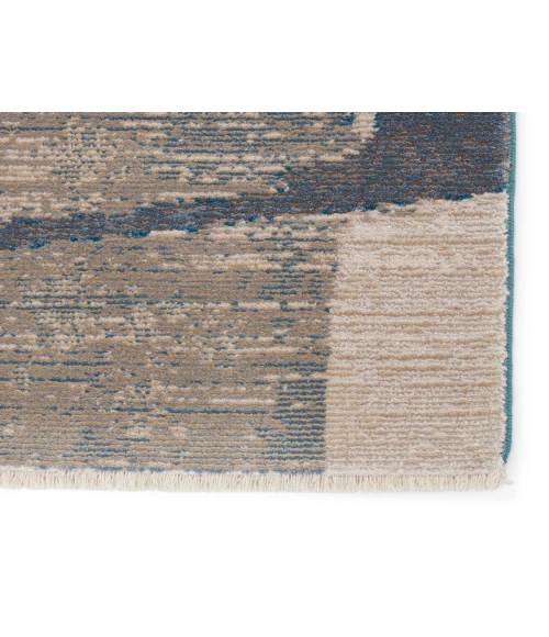 Nikki Chu by Jaipur Living Lehana Abstract Blue/ Gray Area Rug (9'6"X12'7")