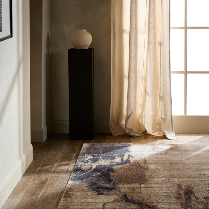 Nikki Chu Sanaa By Nikki Chu Tan Sbc13 18 In. Swatch Square Rug