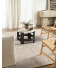 Label J Korvain SBL01 Tufted Solid Yellow/Ivory Area Rug (7'9"X9'9")