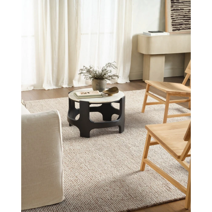 Label J Korvain SBL01 Tufted Solid Yellow/Ivory Area Rug (8'6"X11'6")