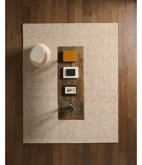 Label J Korvain SBL01 Tufted Solid Yellow/Ivory Area Rug (7'9"X9'9")