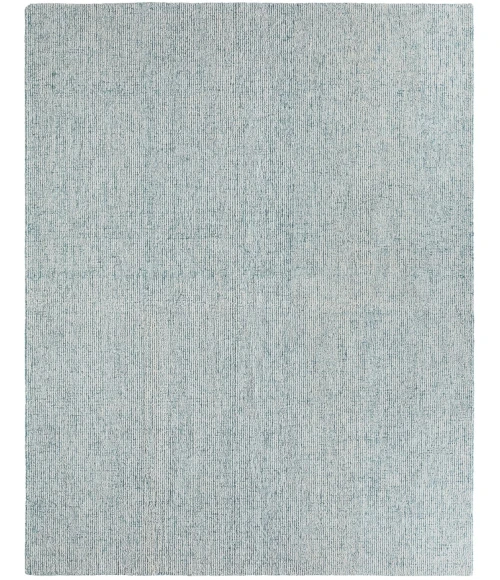 Label J Korvain SBL02 Tufted Solid Blue/Ivory Area Rug (7'9"X9'9")