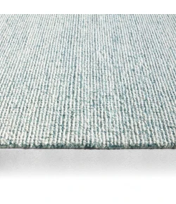 Label J Korvain SBL02 Tufted Solid Blue/Ivory Area Rug (7'9"X9'9")