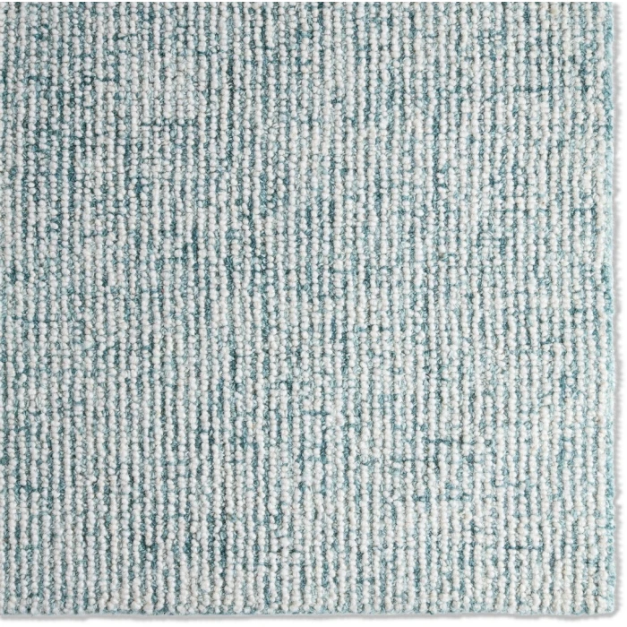 Label J Korvain SBL02 Tufted Solid Blue/Ivory Area Rug (18" Swatch)