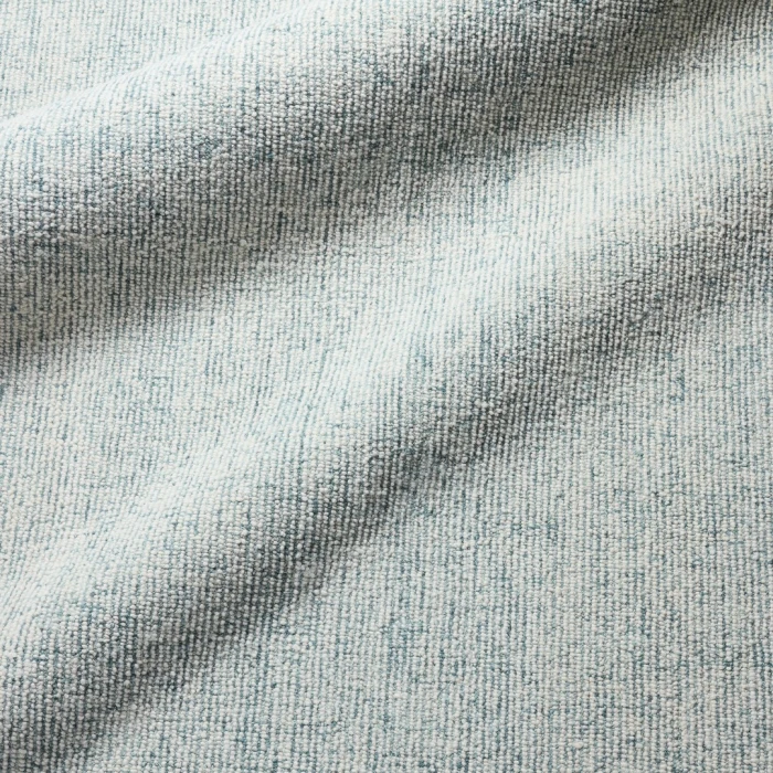 Label J Korvain SBL02 Tufted Solid Blue/Ivory Area Rug (18" Swatch)