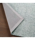 Label J Korvain SBL02 Tufted Solid Blue/Ivory Area Rug (7'9"X9'9")