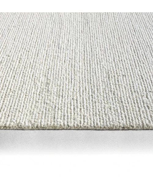 Label J Korvain SBL03 Tufted Solid Gray/Ivory Area Rug (9'6"X13'6")