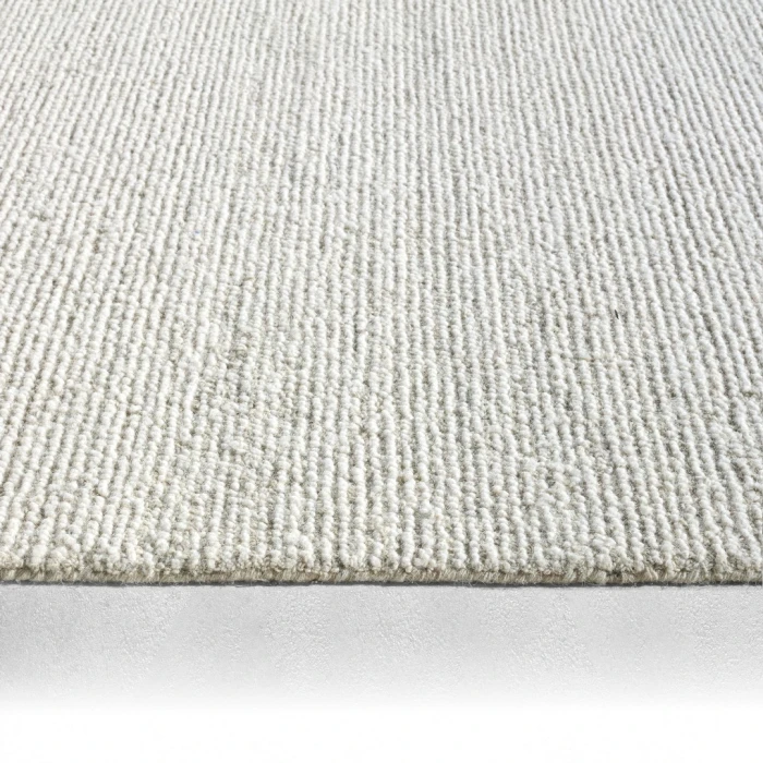 Label J Korvain SBL03 Tufted Solid Gray/Ivory Area Rug (6'X9')