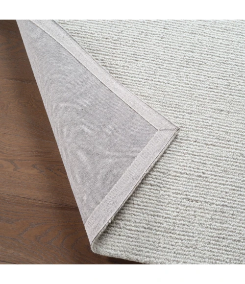Label J Korvain SBL03 Tufted Solid Gray/Ivory Area Rug (9'6"X13'6")