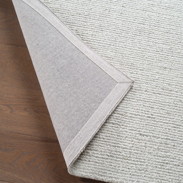 Label J Korvain SBL03 Tufted Solid Gray/Ivory Area Rug (6'X9')