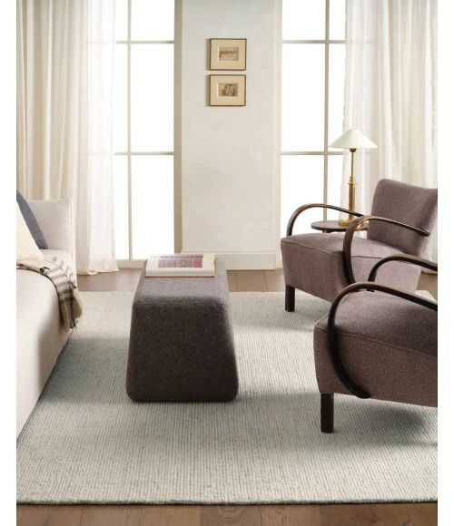 Label J Korvain SBL03 Tufted Solid Gray/Ivory Area Rug (9'6"X13'6")