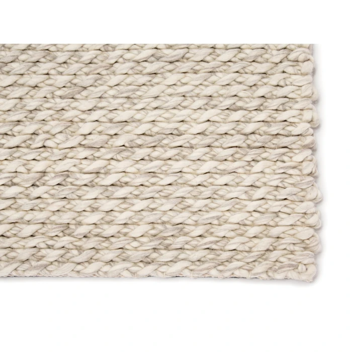 Jaipur Living Alta Handmade Solid Gray/ White Area Rug (8'X10')