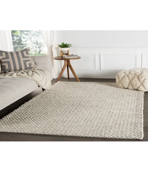 Jaipur Living Alta Handmade Solid Gray/ White Area Rug (8'X10')