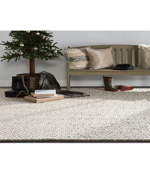 Jaipur Living Alta Handmade Solid Gray/ White Area Rug (8'X10')