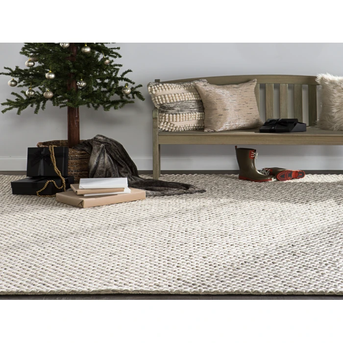 Jaipur Living Alta Handmade Solid Gray/ White Area Rug (8'X10')