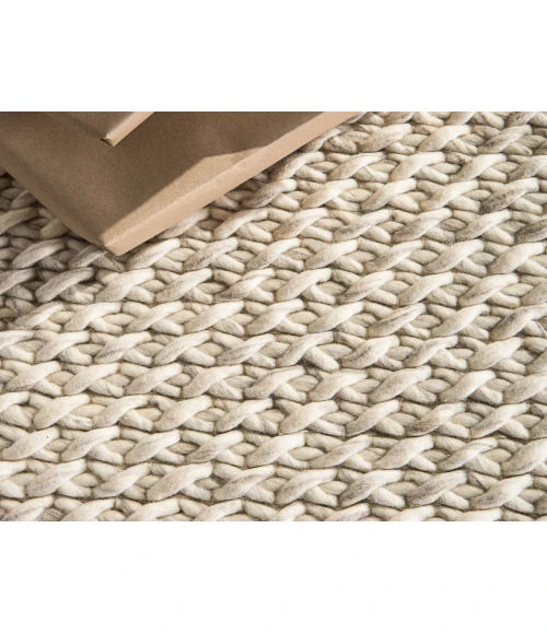 Jaipur Living Alta Handmade Solid Gray/ White Area Rug (8'X10')