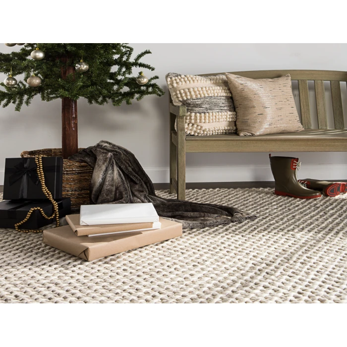Jaipur Living Alta Handmade Solid Gray/ White Area Rug (8'X10')