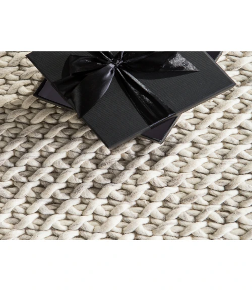 Jaipur Living Alta Handmade Solid Gray/ White Area Rug (8'X10')