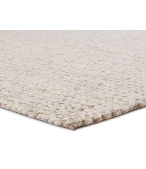 Jaipur Living Braiden Handmade Solid Cream/ Light Gray Area Rug (10'X14')