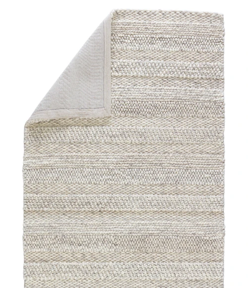 Jaipur Living Lagom Handmade Solid Ivory/ Light Gray Area Rug 5'X8'
